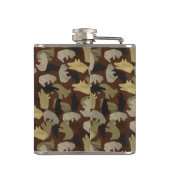 Silhouette Animal Camouflage Brown Heupfles (Achterkant)