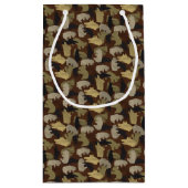 Silhouette Animal Camouflage Brown Klein Cadeauzakje (Achterkant)