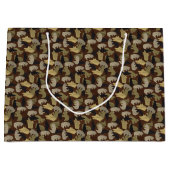 Silhouette Animal Camouflage Brown Large Cadeautasje (Voorkant)