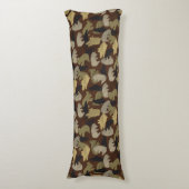 Silhouette Animal Camouflage Brown Lichaamskussen (Voorkant Verticaal)