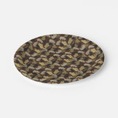 Silhouette Animal Camouflage Brown Papieren Bordje (Gekanteld)