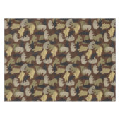 Silhouette Animal Camouflage Brown Tafelkleed (Voorkant (Horizontaal))