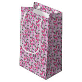 Silhouette Animal Camouflage Roze Klein Cadeauzakje (Achterkant Gekanteld)