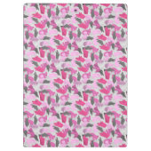 Silhouette Animal Camouflage Roze Klembord (Achterkant)