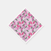 Silhouette Animal Camouflage Roze Servetten (Hoek)