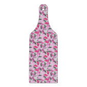 Silhouette Animal Camouflage Roze Snijplank (Voorkant)