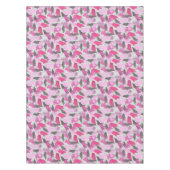 Silhouette Animal Camouflage Roze Tafelkleed (Voorkant)