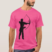 Silhouette Archery Archer Player Bow And Arrow Sho T-shirt (Voorkant)