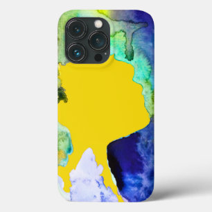 Silhouette art abstracte waterverf Case-Mate iPhone case