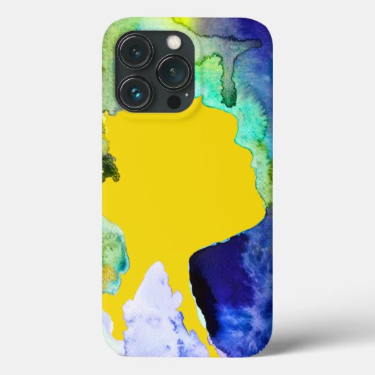Silhouette art abstracte waterverf Case-Mate iPhone case (Achterkant)