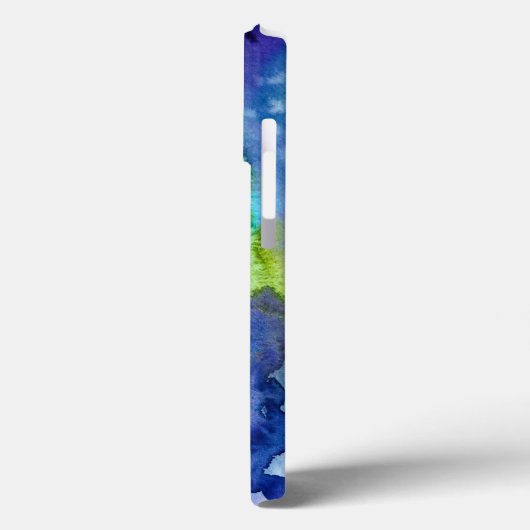 Silhouette art abstracte waterverf Case-Mate iPhone case (Achterkant / Links)