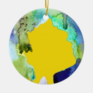 Silhouette art abstracte waterverf keramisch ornament