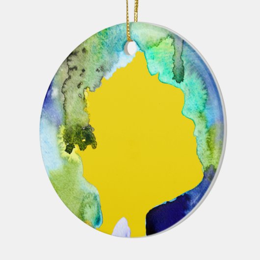 Silhouette art abstracte waterverf keramisch ornament (Links)
