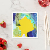 Silhouette art abstracte waterverf servet (Insitu)