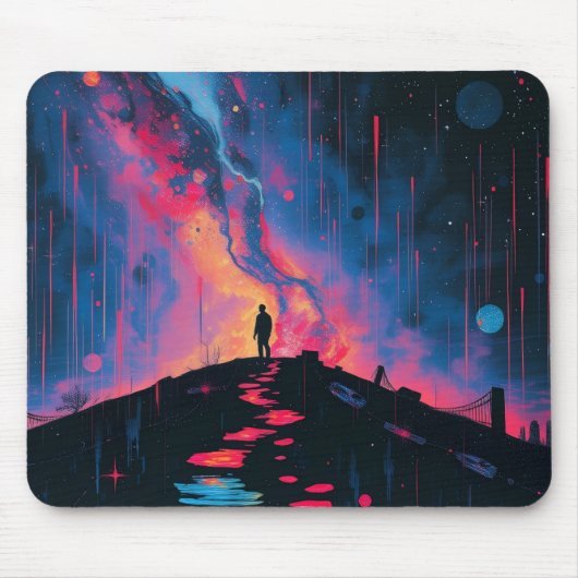 Silhouette art mouse pad  muismat (Voorkant)