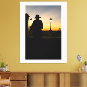 Silhouette at Sunset Canvas Afdruk (Insitu (Woonkamer))