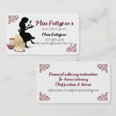 Silhouette bakkerij bakkerij, gebak, bakkerij visitekaartje (Voorkant / Achterkant)