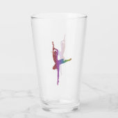 Silhouette Ballerina Glass | Elegante balletdans Glas (Achterkant)