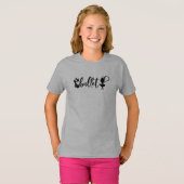 Silhouette Ballet Dancer Slippers T-shirt (Voorkant volledig)