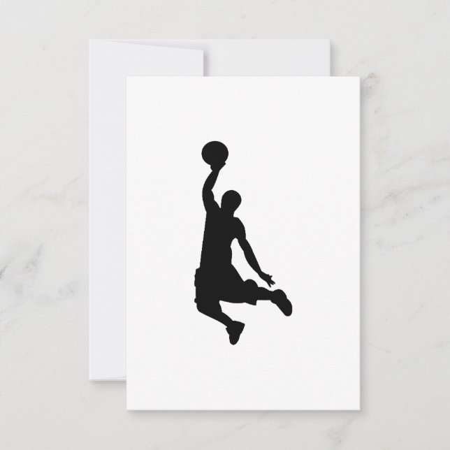 Silhouette basketbalspeler (Voorkant)