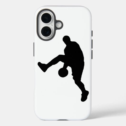 Silhouette basketbalspeler Case-Mate iPhone case (Achterkant)