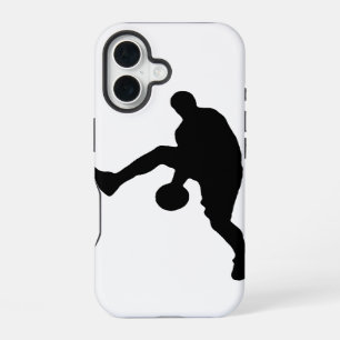 Silhouette basketbalspeler iPhone 16 hoesje