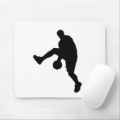 Silhouette basketbalspeler muismat (Met muis)