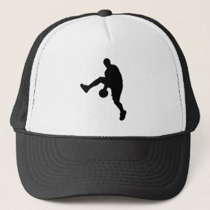 Silhouette basketbalspeler trucker pet