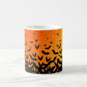 Silhouette Bats Vampire Dracula Halloween Pattern Koffiemok (Center)