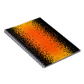 Silhouette Bats Vampire Dracula Halloween Pattern Notitieboek (Rechterzijde)