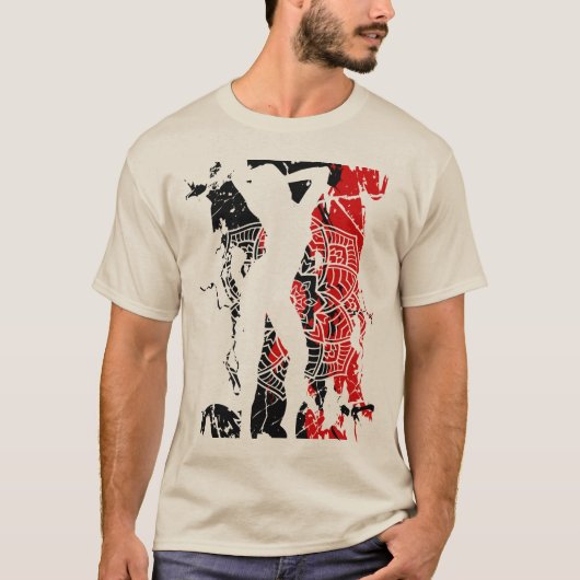 Silhouette Beauful Women - Abstracte T-Shirt (Voorkant)