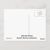 Silhouette Beauty Briefkaart (Achterkant)