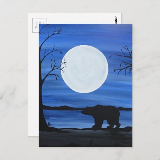 Silhouette Beer Briefkaart (Voorkant / Achterkant)