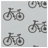 Silhouette Bicycle | Veranderbare achtergrondkleur Stof (Close Up)