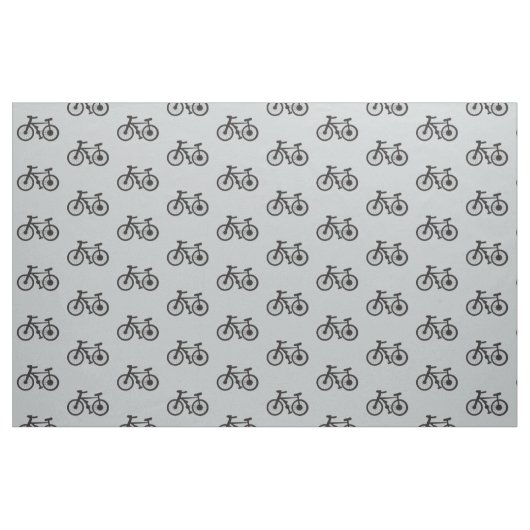 Silhouette Bicycle | Veranderbare achtergrondkleur Stof (Fat Quarter)