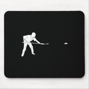 Silhouette Biljart 8 Eight LL Snooker Pool Playe Muismat