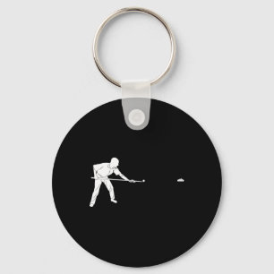 Silhouette Biljart 8 Eight LL Snooker Pool Playe Sleutelhanger