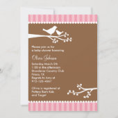 Silhouette Birds Baby Shower Invitations Kaart (Voorkant)