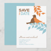 Silhouette Birds Save the Date (Voorkant / Achterkant)