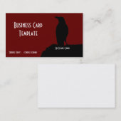 Silhouette Black Bird Crow Logo Visitekaartje (Voorkant / Achterkant)