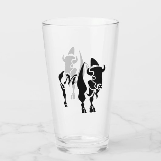 Silhouette Black Buffalo Glas (Achterkant)
