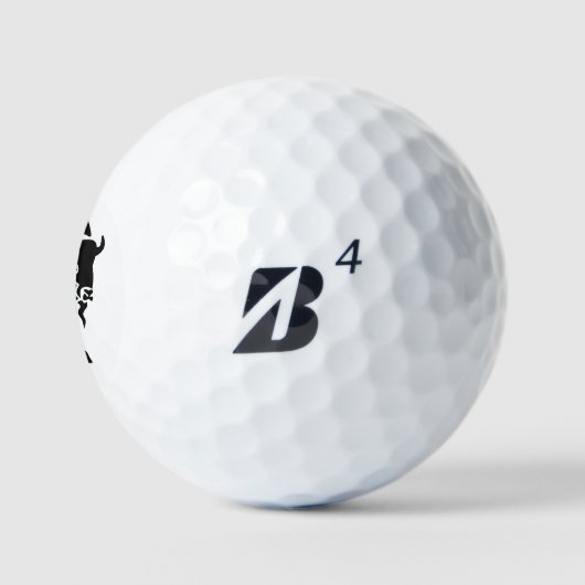 Silhouette Black Buffalo Golfballen (Logo)