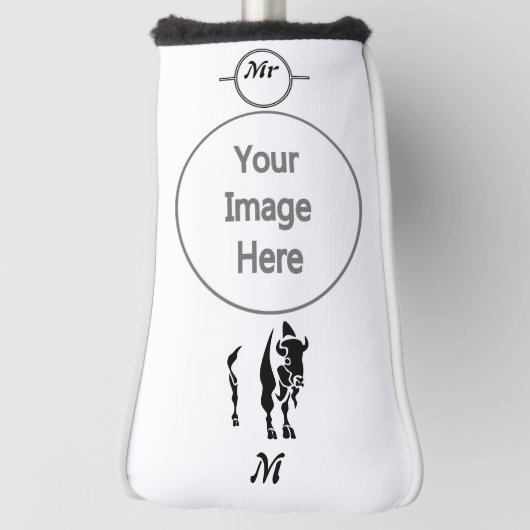 Silhouette Black Buffalo Golfheadcover (Draai 90)