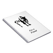 Silhouette Black Buffalo Monogram Notitieboek (Rechterzijde)