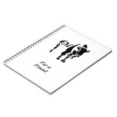 Silhouette Black Buffalo Monogram Notitieboek (Linkerzijde)