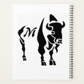 Silhouette Black Buffalo Monogram Planner (Achterkant)