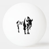Silhouette Black Buffalo Pingpongbal (Achterkant)
