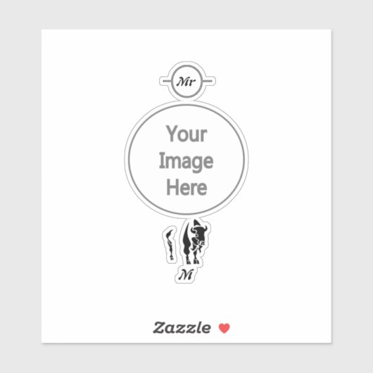 Silhouette Black Buffalo Sticker (Vel)