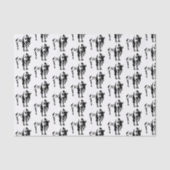 Silhouette Black Buffalo Tissuepapier (Voorkant)