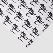 Silhouette Black Buffalo Tissuepapier (Detail)